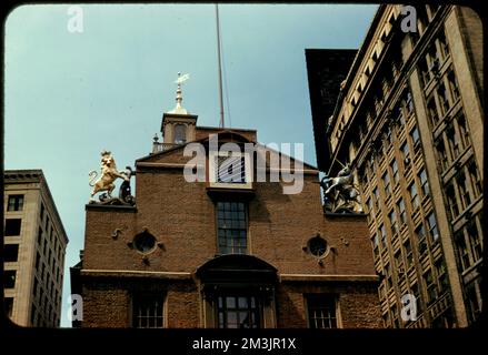Old State House, Boston, Capitols, bâtiments historiques, Old State House Boston, Massachusetts. Collection Edmund L. Mitchell Banque D'Images