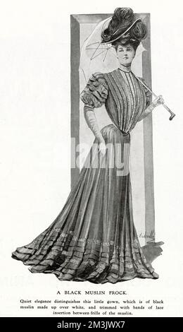 Femme mode 1906 Banque D'Images