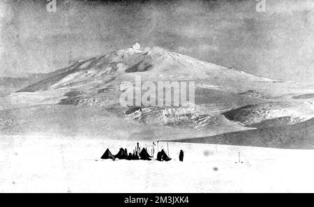 Mont Erebus, Antarctique 1903 Banque D'Images