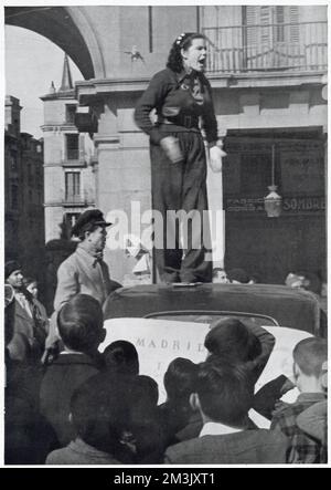 Campagne de recrutement républicain, Madrid ; Guerre civile espagnole Banque D'Images