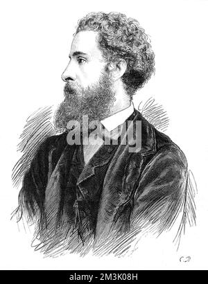 Edward Robert Bulwer-Lytton, 1st comte de Lytton (1831 - 1891), poète anglais diplomate et politicien, peu après sa nomination comme Viceroy de l'Inde. Ses romans et poèmes ont été publiés sous le pseudonyme Owen Meredith. Date: 1876 Banque D'Images