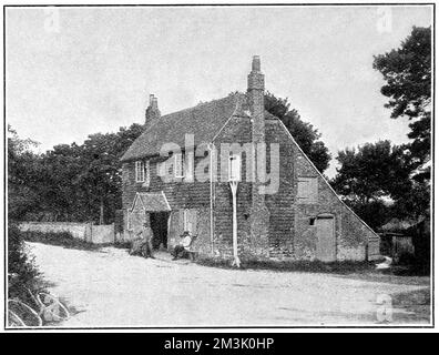 La Maison publique des chauves-souris et des boules, Hambledon, 1908 Banque D'Images