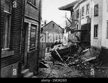 Char « Panther » allemand éliminé ; seconde Guerre mondiale, 1944. Banque D'Images