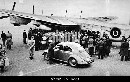 Royal Air Force 'York' à l'aéroport de Gatow, Berlin, 1949. Banque D'Images