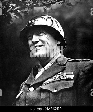 Général George S. Patton, 1945 Banque D'Images