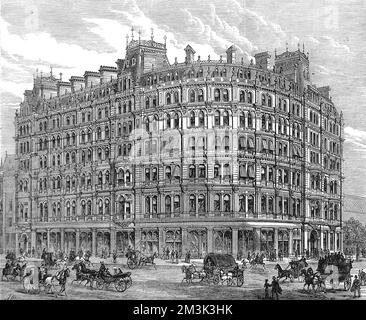 Le New Grand Hotel, Charing Cross 1880 Banque D'Images