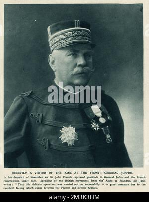 Général Joffre (1852 - 1931), général français, commandant en chef de l'armée française pendant la première Guerre mondiale entre 1914 et 1916. 1914 Banque D'Images