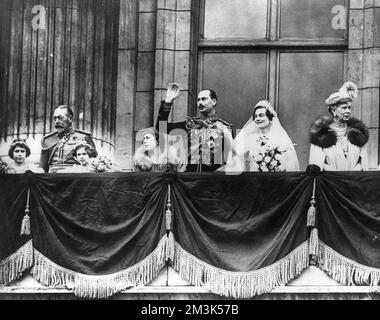 Le mariage du duc et de la duchesse de Gloucester. Banque D'Images