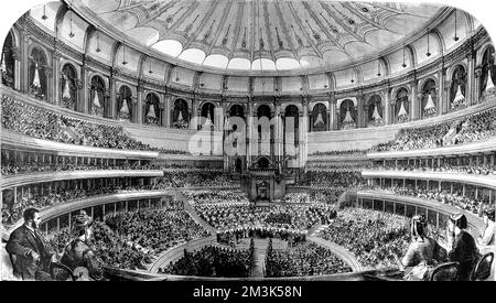 Ouverture du Royal Albert Hall, mars 1871 Banque D'Images