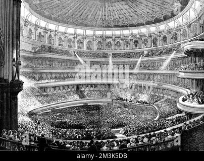 Concert d'État au Royal Albert Hall 1873 Banque D'Images