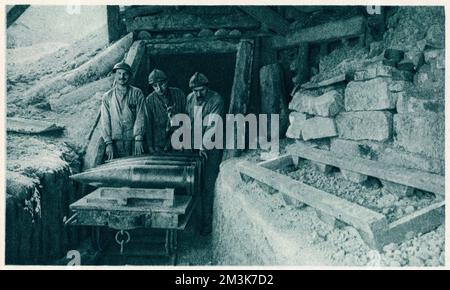 Sur le champ de bataille de la somme, avec les Français 1916 Banque D'Images