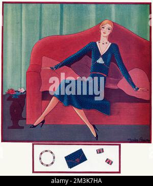 Mode pour l'automne, par Gordon Conway 1929 Banque D'Images