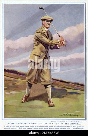 Golfeurs célèbres pris dans la Loi. No 14. ABE Mitchell Banque D'Images