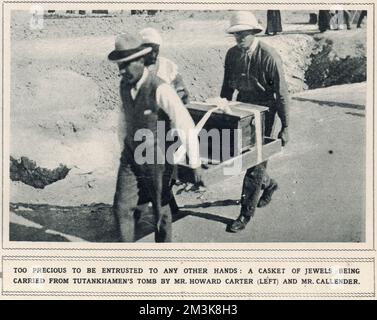 Howard carter et M. Callender Banque D'Images