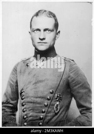 Baron Manfred von Richthofen, Baron rouge Banque D'Images