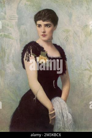 Lady Randolph Spencer-Churchill Banque D'Images