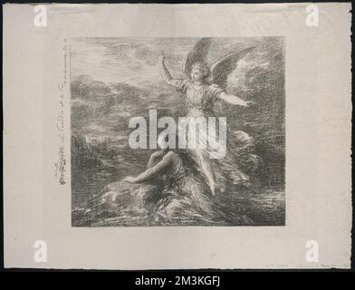 Le Paradis et la Péri. Déjà. (2E planche) , personnages fictifs, Angels, Schumann, Robert, 1810-1856. Paradies und die Peri. Henri Fantin-Latour (1836-1904). Lithographies et autres imprimés Banque D'Images