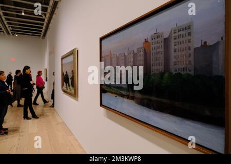 Blackwell's Island,1926 par Edward Hopper à l'exposition d'Edward Hopper's New York au Whitney Museum of American Art.New York City.USA Banque D'Images