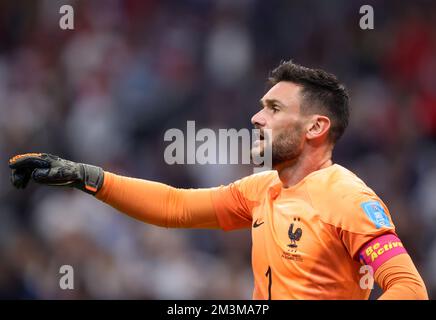 AL KHOR, QATAR - DÉCEMBRE 14 : coupe du monde de la FIFA, Qatar 2022 demi-finale match entre la France et le Maroc au stade Al Bayt sur 14 décembre 2022 à Al Khor, Qatar. Katar Frankreich - Marokko Hugo Lloris de France Fussball WM 2022 au Qatar coupe du monde de football de la FIFA 2022 © diebilderwelt / Alay stock Banque D'Images