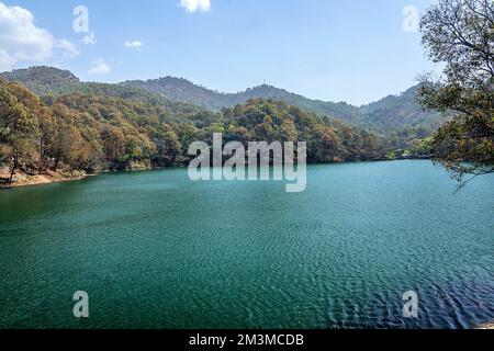 Lac Sattal, lac Sat Tal, Bhimtal, Nainital, Uttarakhand, Inde Banque D'Images