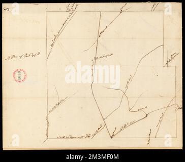 Plan du Pérou (Partridgefield), nom de l'arpenteur non donné, daté de 1794-5. ,. Massachusetts. Bureau du Secrétaire d'État Banque D'Images