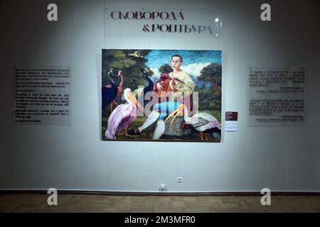 Non exclusif: KIEV, UKRAINE - 15 DÉCEMBRE 2022 - un article présenté à l'exposition et au projet expérimental 'Škovoroda. Sur la frontière des mondes Banque D'Images