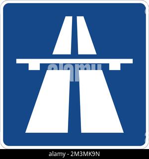 Exemple de carrefour rond-point, panneaux routiers au Royaume-Uni Illustration de Vecteur