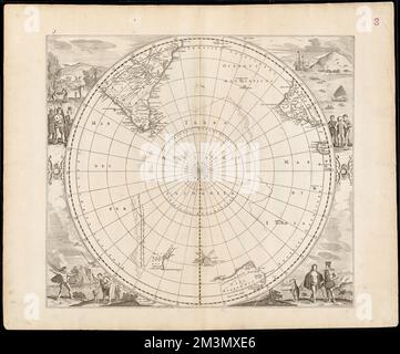 [Polus antarcticus] : Terra Australis Incognita , Antarctique, cartes, premières œuvres jusqu'en 1800, Australie, cartes, premières œuvres jusqu'en 1800, 1666 Norman B. Leventhal Map Center Collection Banque D'Images