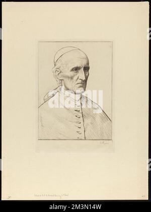 Portrait de S.E. le Cardinal Manning (1st assiettes) , Cardinals, Manning, Henry Edward, 1808-1892, Alphonse Legros (1837-1911) Banque D'Images