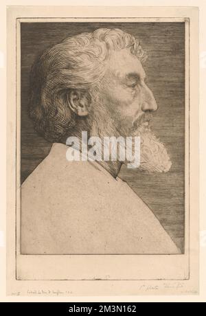 Portrait de Sir F. Leighton, P.R.A. (1st plaques) , artistes, Leighton de Stretton, Frederic Leighton, Baron, 1830-1896, Alphonse Legros (1837-1911) Banque D'Images