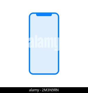 Icône de smartphone. Icône de téléphone mobile sur fond blanc. Illustration vectorielle de l'écran du téléphone portable Illustration de Vecteur