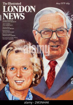 Illustrated London News 1979, Thatcher et Callaghan Banque D'Images