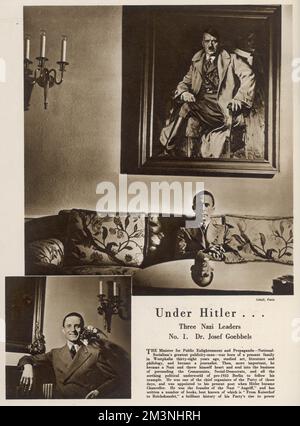 Josef Goebbels dans le spectateur Banque D'Images