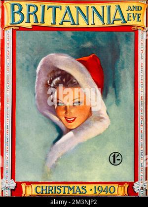 Britannia et Eve couverture de Noël 1940 Banque D'Images