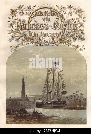 Arrivée du couple royal à Anvers, 1858 Banque D'Images