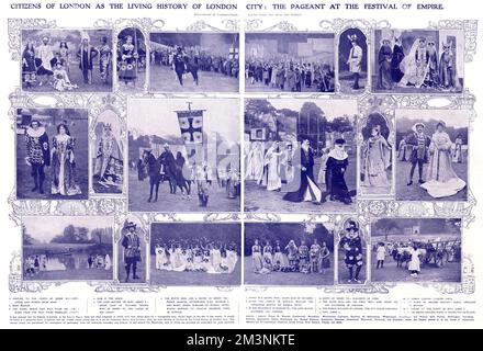 Exposition Festival of Empire, Pageant of London, 1911 Banque D'Images