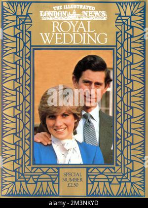 Mariage royal 1981 - couverture ILN Banque D'Images