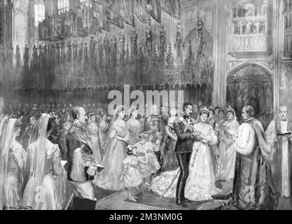 Mariage royal 1904 -- maisons d'Albany et Teck Banque D'Images