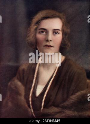 Mountbatten mariage 1922 - Lady Edwina Ashley Banque D'Images