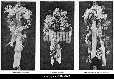 Royal Wedding 1893 - les bouquets de mariage Banque D'Images