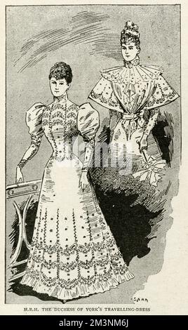 Royal Wedding 1893 - la robe de voyage Banque D'Images