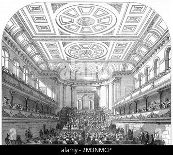 St George's Hall, Bradford, intérieur Banque D'Images