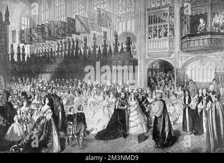 Mariage royal 1863 - Prince et Princesse de Galles Banque D'Images