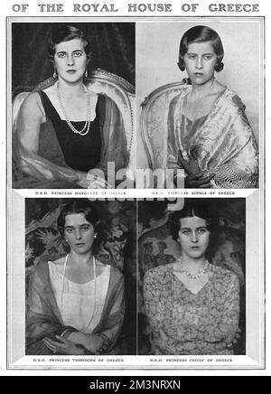 Soeurs du prince Philip, duc d'Édimbourg Banque D'Images