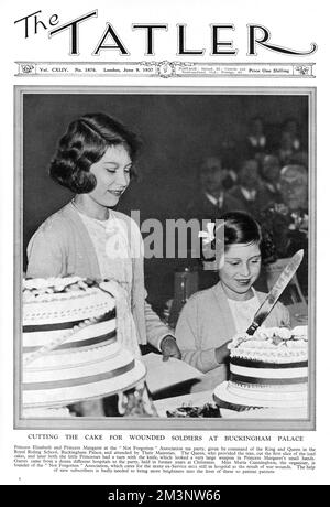 The 'Not Forgotten' Royal Tea Party, 1937 Banque D'Images