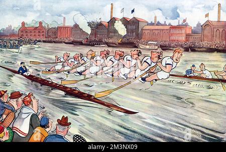 The Boat Race de Patrick Bellew Banque D'Images