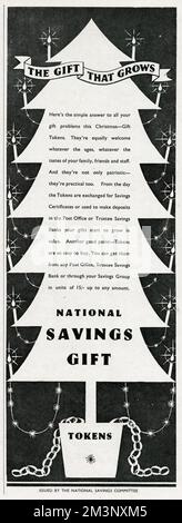 Publicité pour le Comité national de l'épargne 1942 Banque D'Images