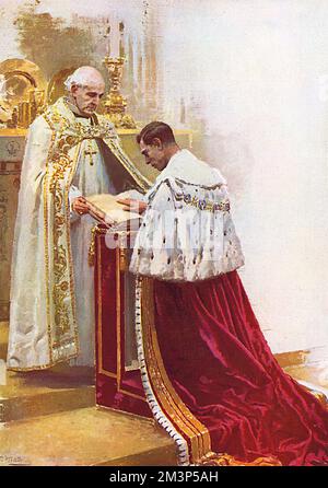 Le roi George VI prête serment Banque D'Images