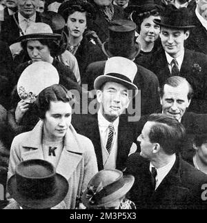 Noel Coward au couronnement de 1937 Banque D'Images