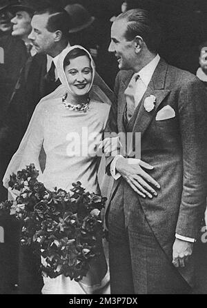 Le mariage Hambro - Beaton, 1934 Banque D'Images